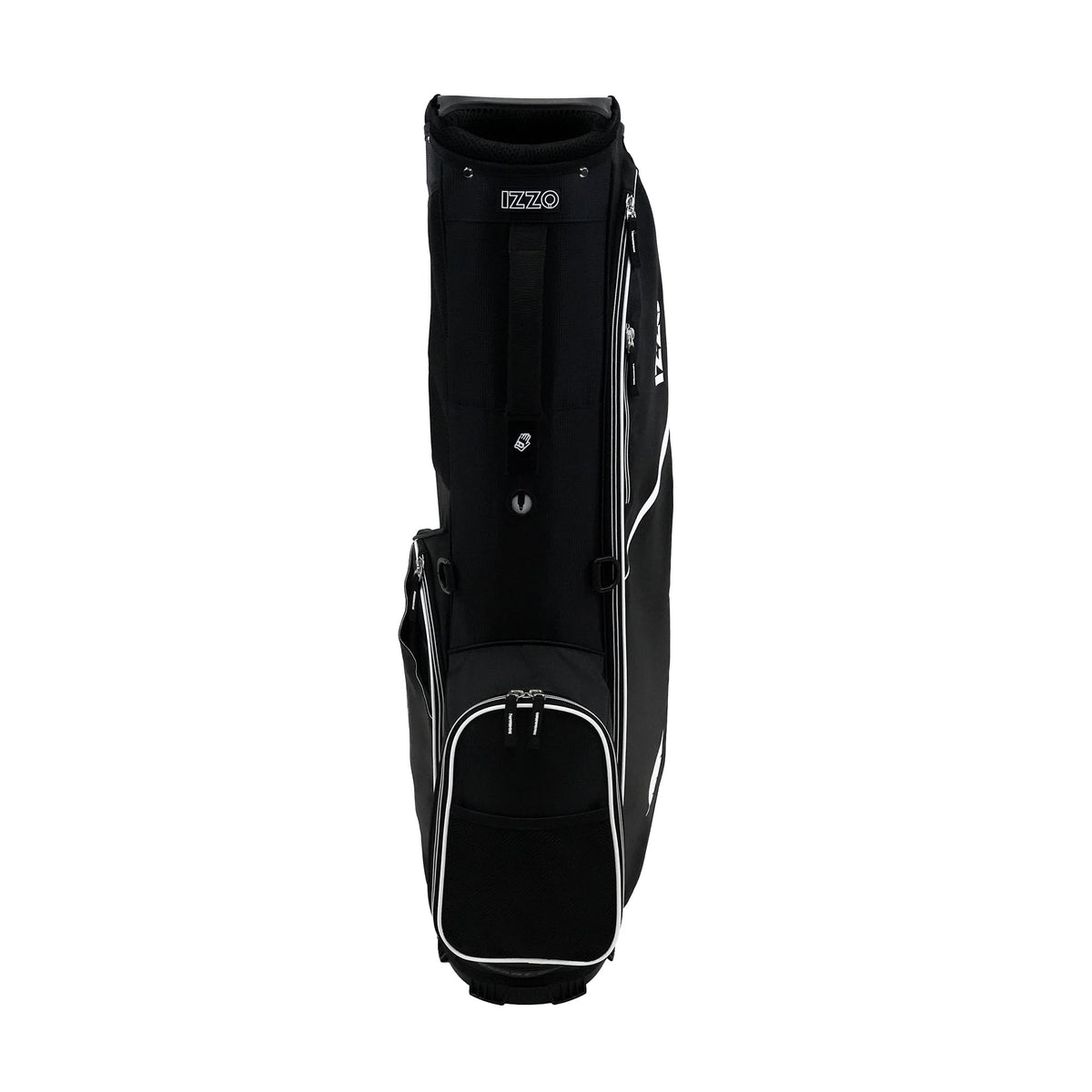 Izzo Ultra-Lite Stand Bag side pocket keeps valuables within quick reach