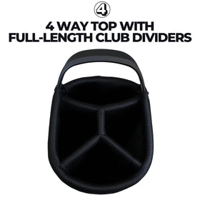 Izzo Ultra-Lite Stand Bag side view highlighting the dual-strap carrying system.