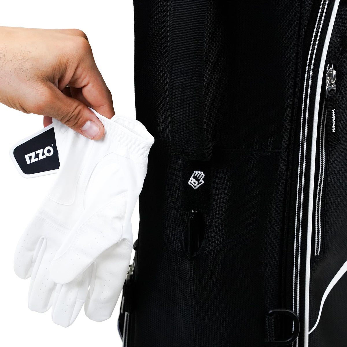 Izzo Ultra-Lite Stand Bag SmartGRIP handle aids steady lifting