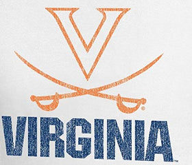 J America Virginia Cavaliers women's tee V-neck detail for everyday wear