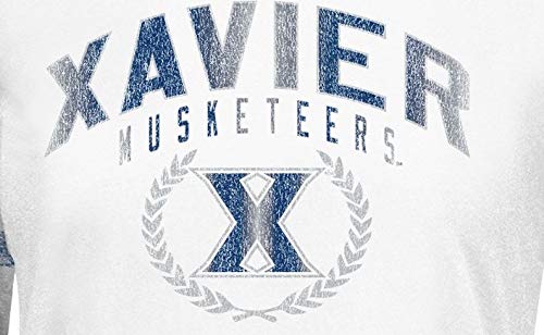 J. America Xavier Musketeers Laurel Tee sleeve foil stripe detail for game day