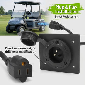 Easy installation and removal with JacEnergy charger port plate.