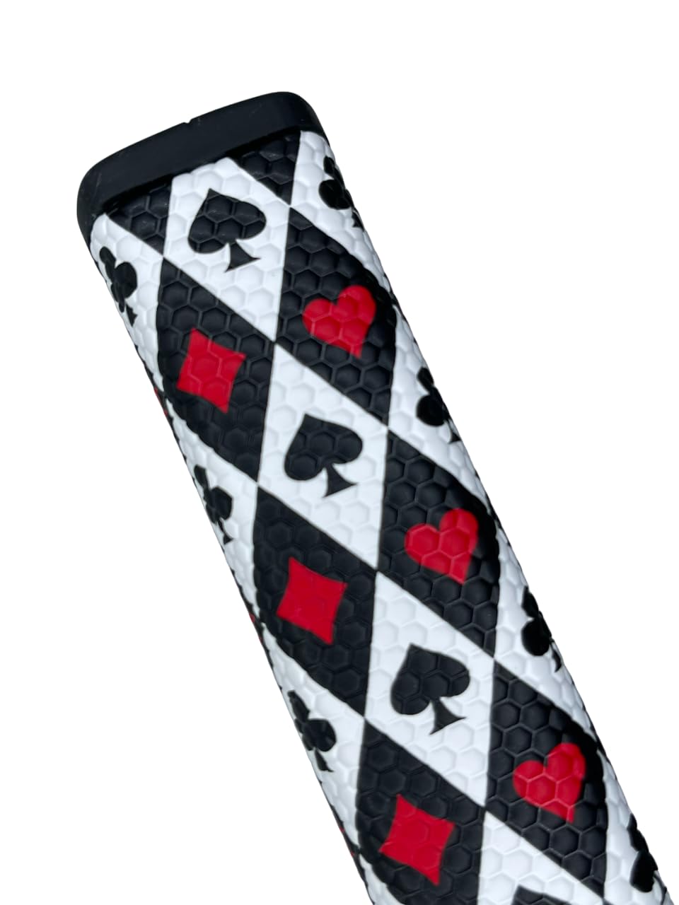 Jackputts Gambler grip with vibrant colors stands out on the green