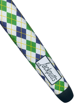 Jackputts Highlander Argyle green grip adds visibility and secure feel on greens.