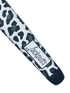 Jackputts Ice Cat honeycomb texture closeup enhances grip feedback.