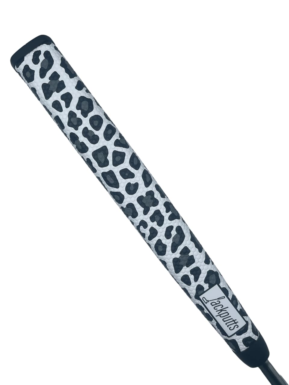 Jackputts Ice Cat midsize pistol grip on a putter for improved feel on greens.