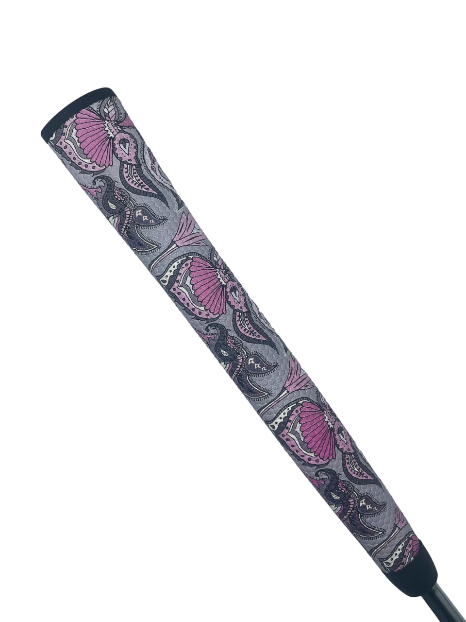 Monarch grip on putter demonstrates elegant paisley design