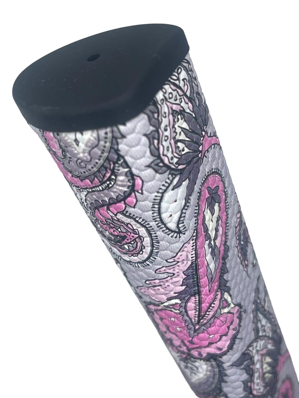 Monarch grip showcases pink, gray, purple, white colors for personal style