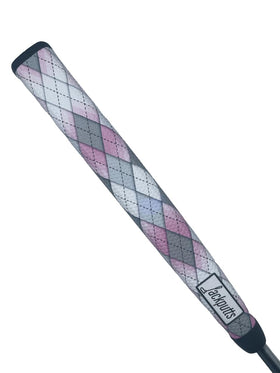 Jackputts PARgyle midsize pistol grip with honeycomb texture for confident greens.
