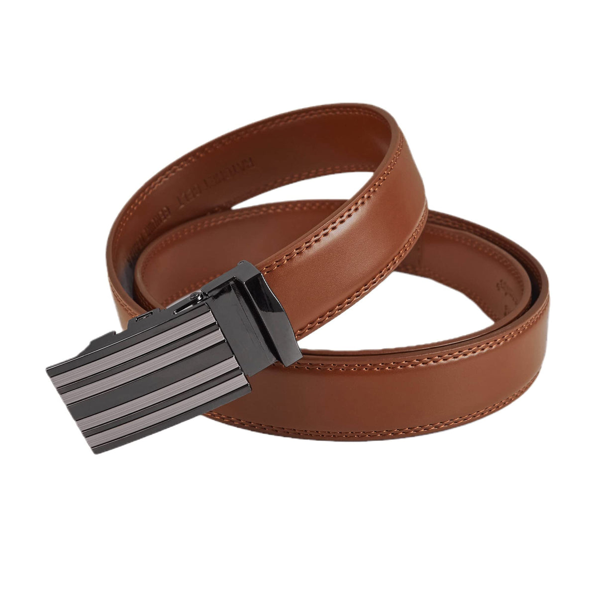 Jacob Alexander belt worn with suit for a refined look