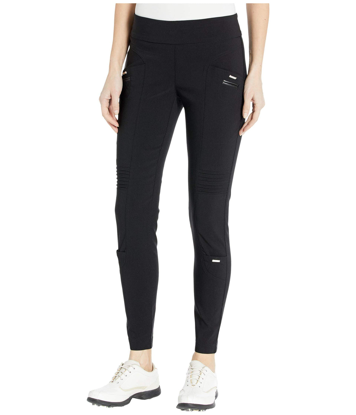 Jamie Sadock Skinnylicious ankle pants with control top for secure fit and stretch comfort.
