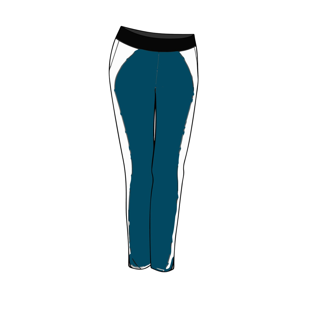Jane Fifteen Thirty women's golf pant waistband keeps you secure and comfortable on the course.