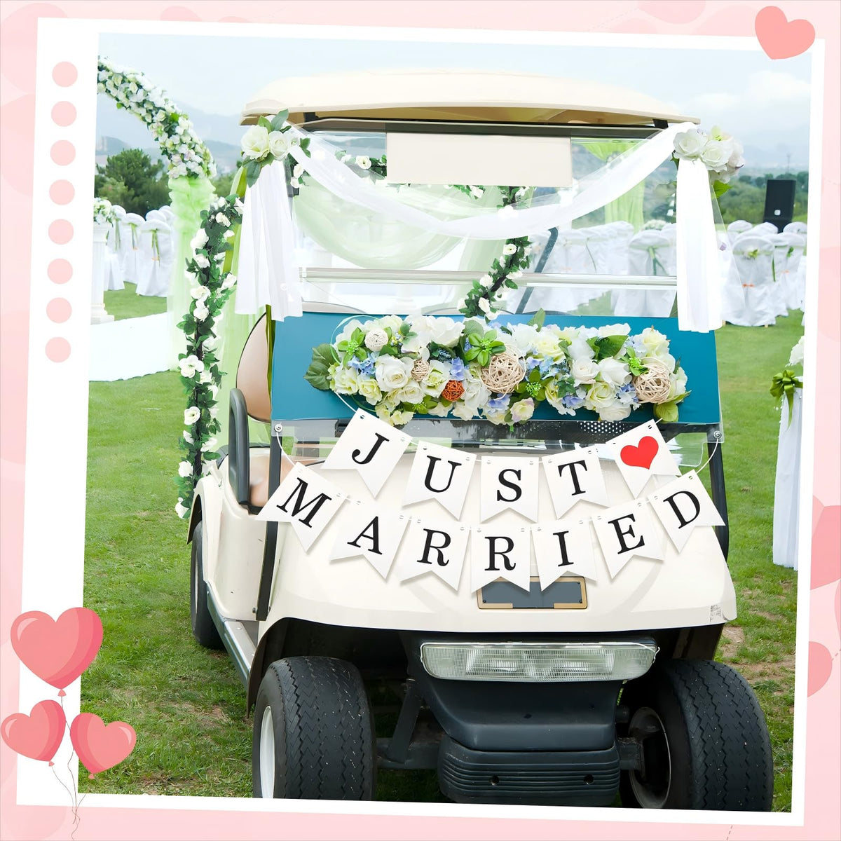 Janinka rose garland adds romantic white blooms to decor