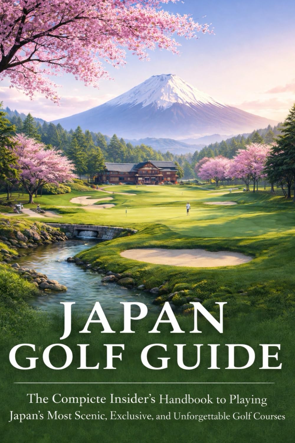 Japan Golf Guide cover image showcasing the insider handbook for planning exclusive courses.