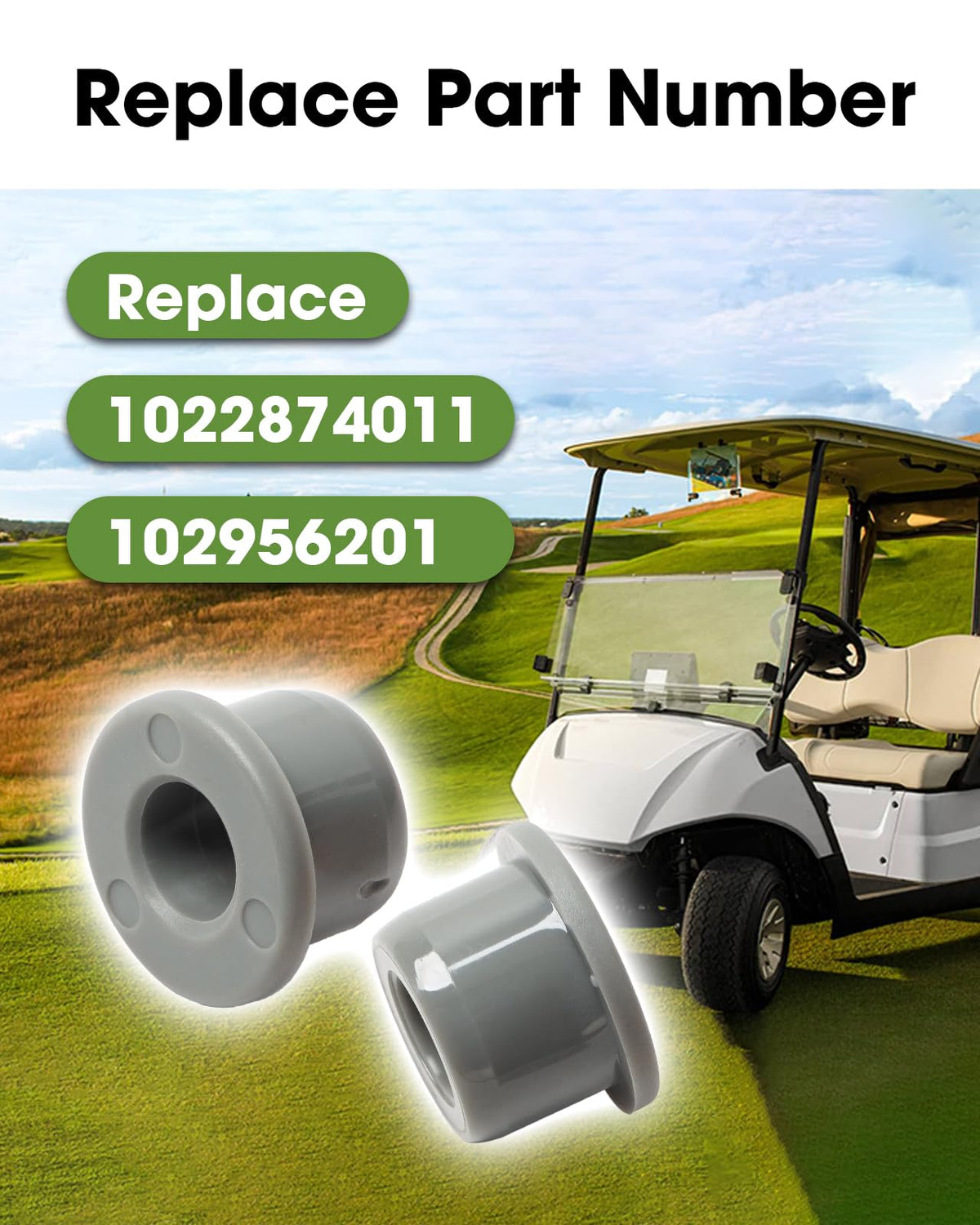 Jarosiewicz gray bushing kit front leaf spring fit improves ride stability