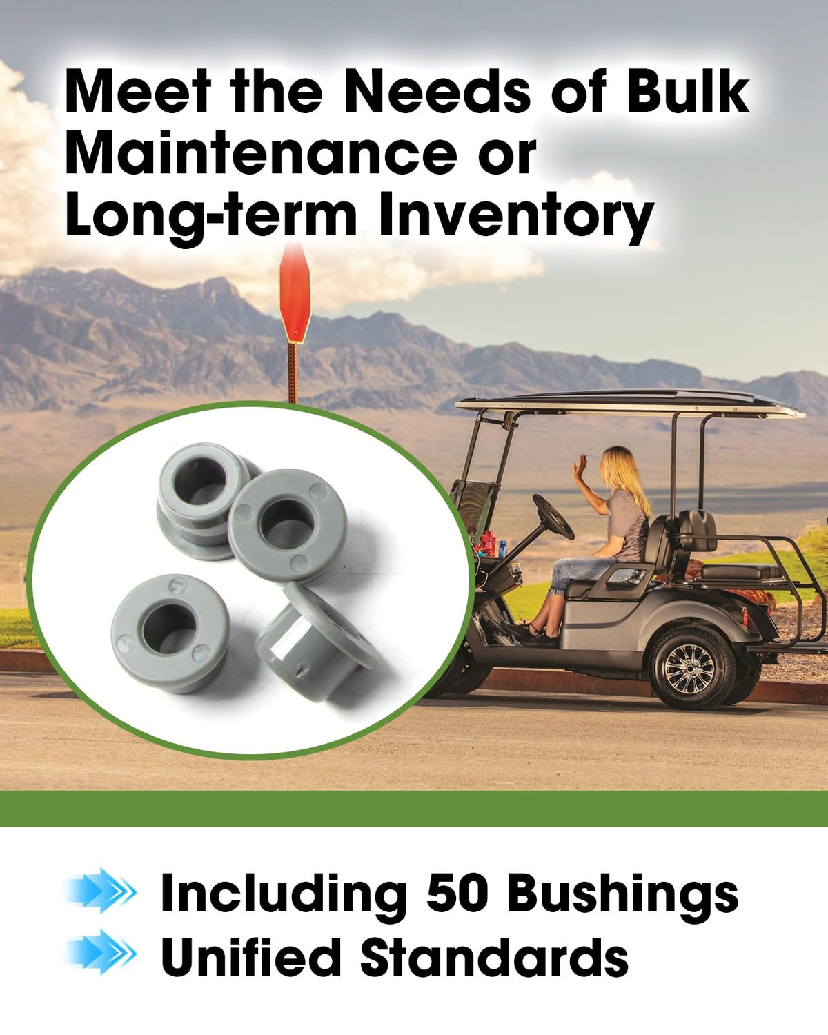 Jarosiewicz gray bushing kit with uniform bushings for consistent replacements