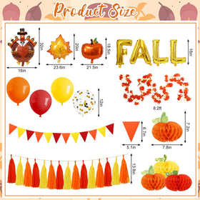 JarThenaAMCS latex balloons 12 inch in four colors brighten autumn parades.