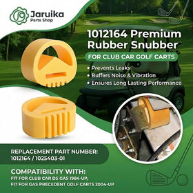 Jaruika snubber front-frame clip improves engine stability on Club Car DS.