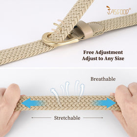 JASGOOD elastic belt in 1-inch width, ideal for flex movement and comfortable fit.