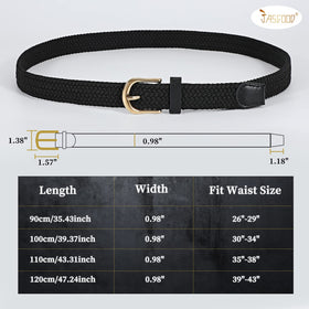 JASGOOD belt styled with jeans and dresses for versatile looks.