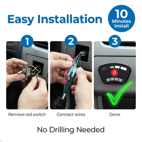 Jauarta golf cart ignition panel in action during maintenance or drives