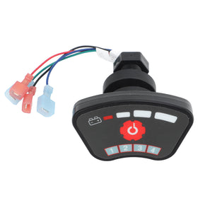 Jauarta keyless start front view showing compact ABS housing for golf cart use