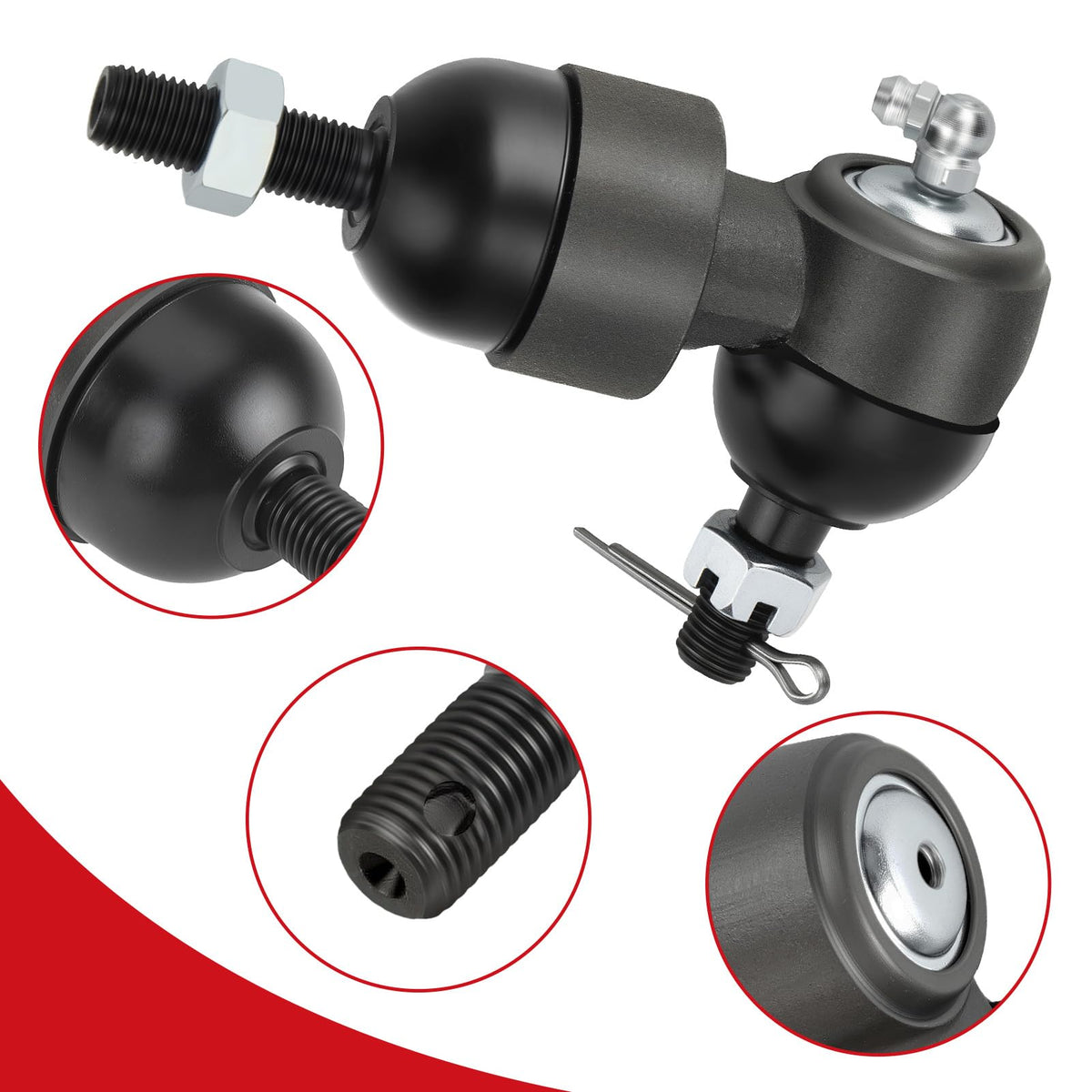 JAVIK 2pc pack steering rack ball joints for EZGO Medalist TXT speeds maintenance