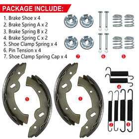 JAVIK brake shoe assembly close-up highlighting quality build