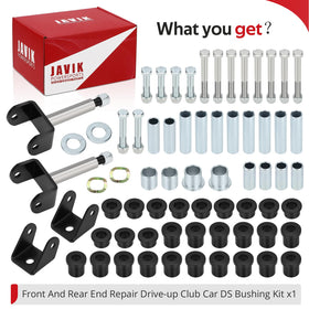 JAVIK DS bushing kit installed on a Club Car DS