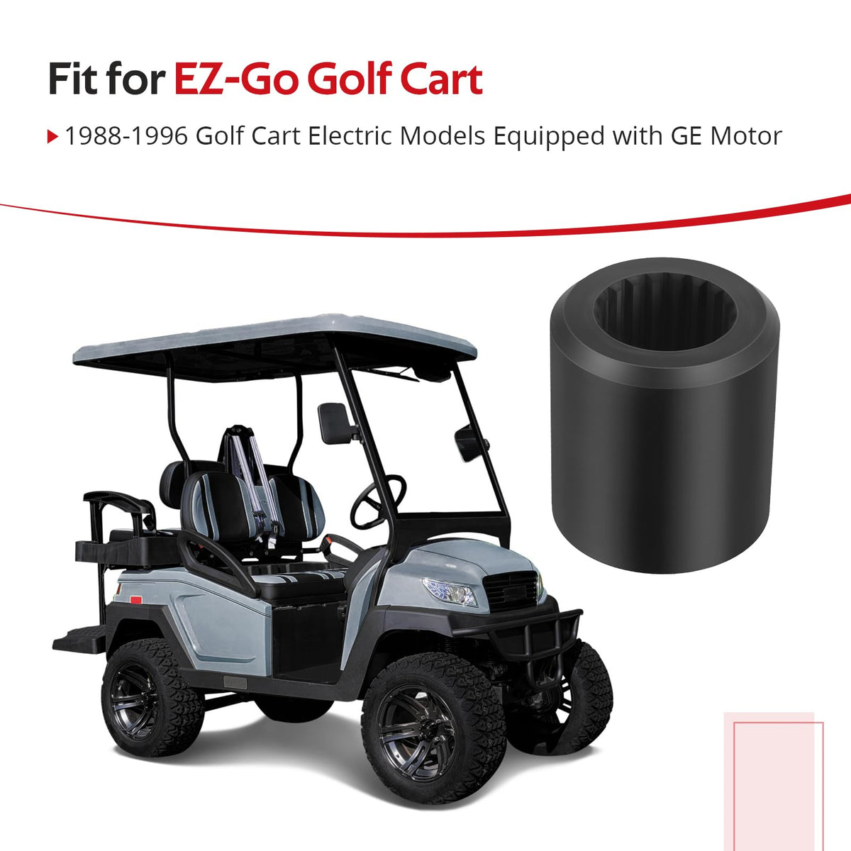 JAVIK EZ-Go golf cart model 1988-1996 GE motor compatibility shown in product image