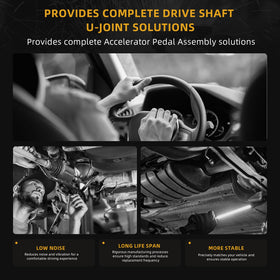 JAVOUKA accelerator pedal compatibility table image helps confirm model compatibility.
