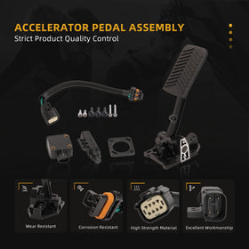 JAVOUKA accelerator pedal in durable material highlights long service life.