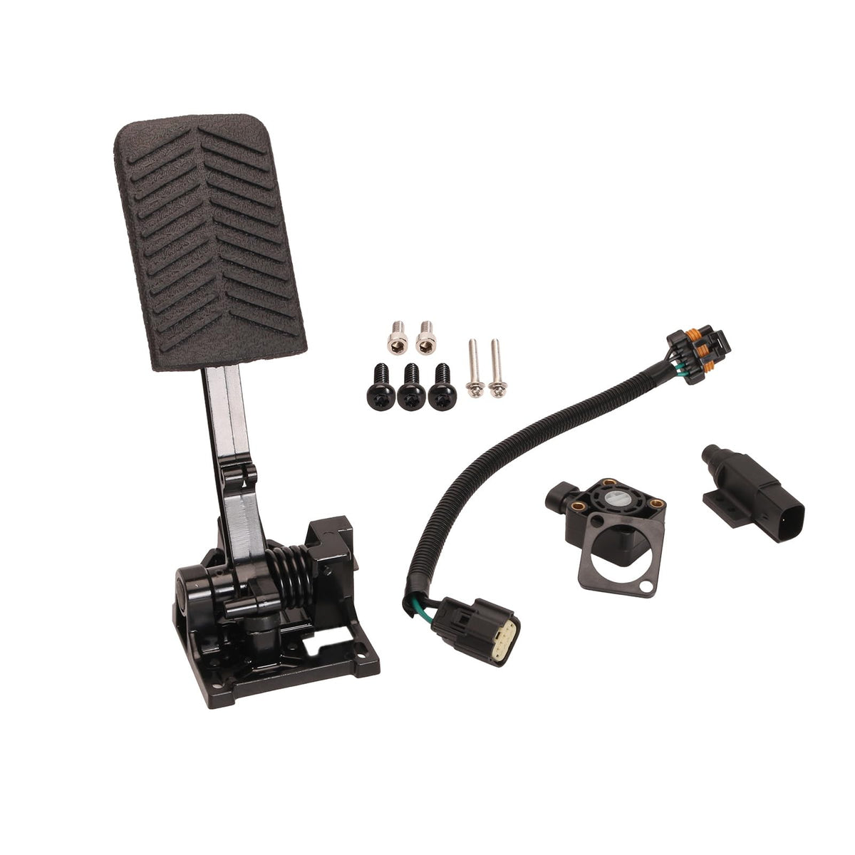 JAVOUKA accelerator pedal close-up shows durable EZGO RXV construction.