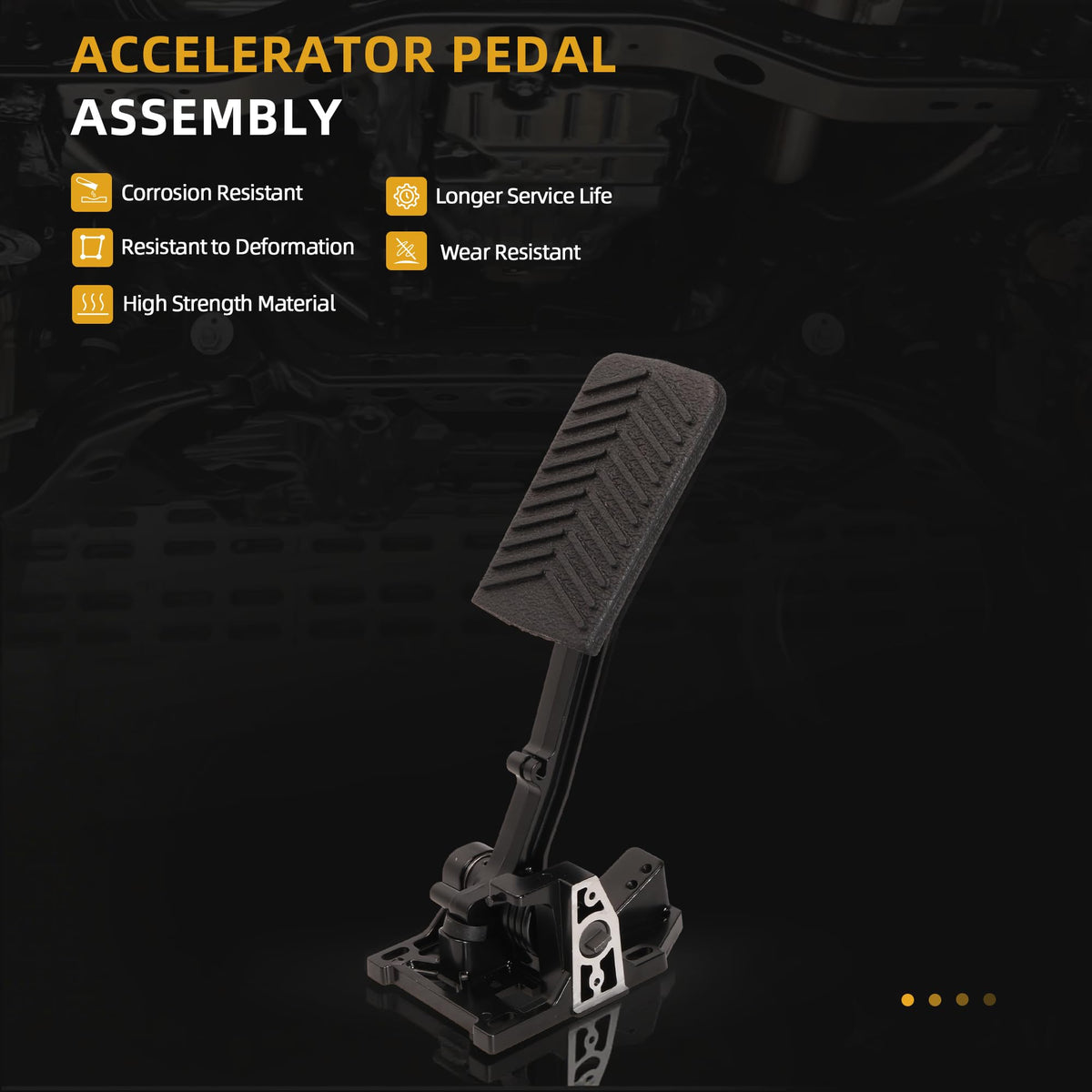 JAVOUKA accelerator pedal RXV comparison angle highlights seamless operation.