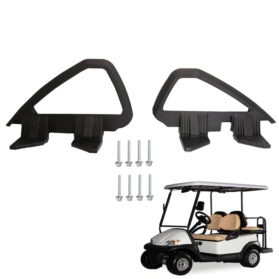 JAVOUKA left arm rest hip restraint close-up for Club Car DS showing durable ABS