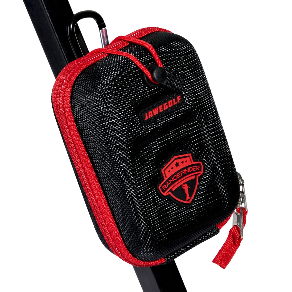 JAWEGOLF rangefinder carry case in black with protective EVA shell for on-course protection