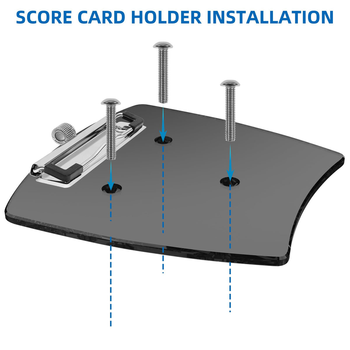 Jaxpare 5mm acrylic scorecard holder showing durable material