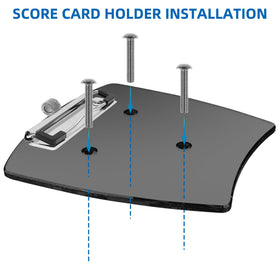 Jaxpare 5mm acrylic scorecard holder showing durable material