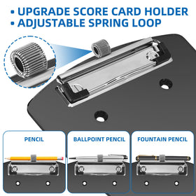 Jaxpare black-tinted scorecard holder design reduces glare