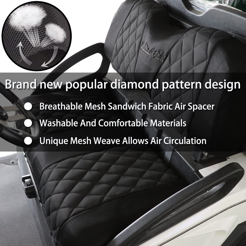 Jaxpare Diamond Seat Cover fabric close-up showcasing the diamond pattern and plush texture.