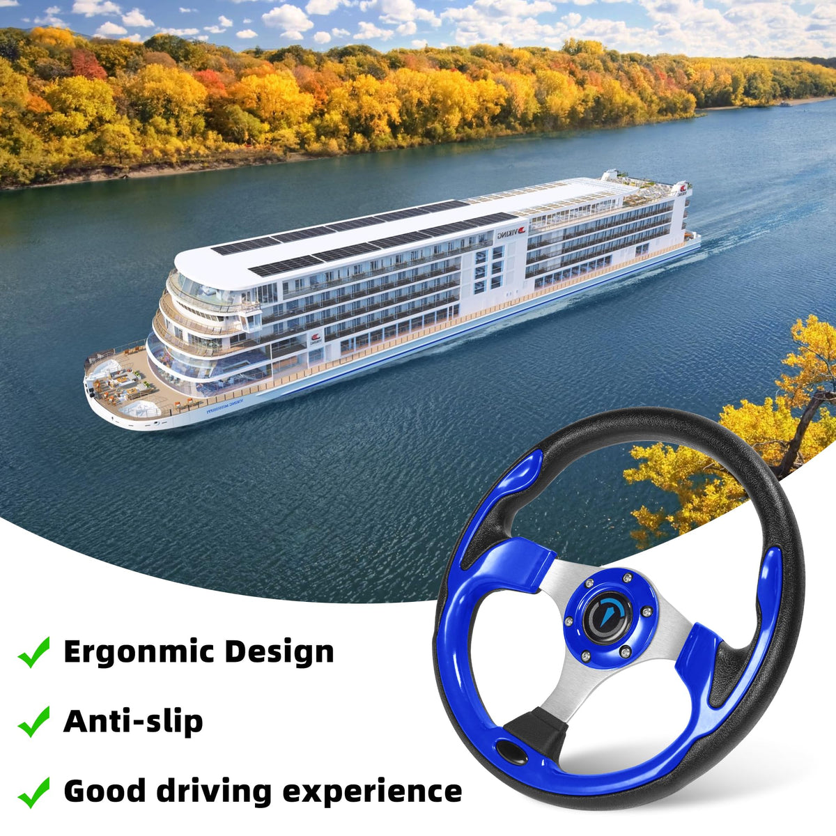 Jaxpare ergonomic design reduces fatigue and improves steering control.