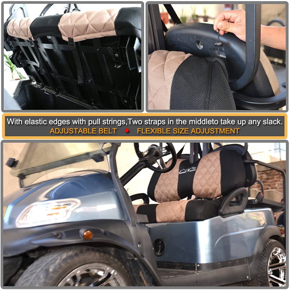Beige finish on Jaxpare seat cover provides stylish, low-cost interior refresh