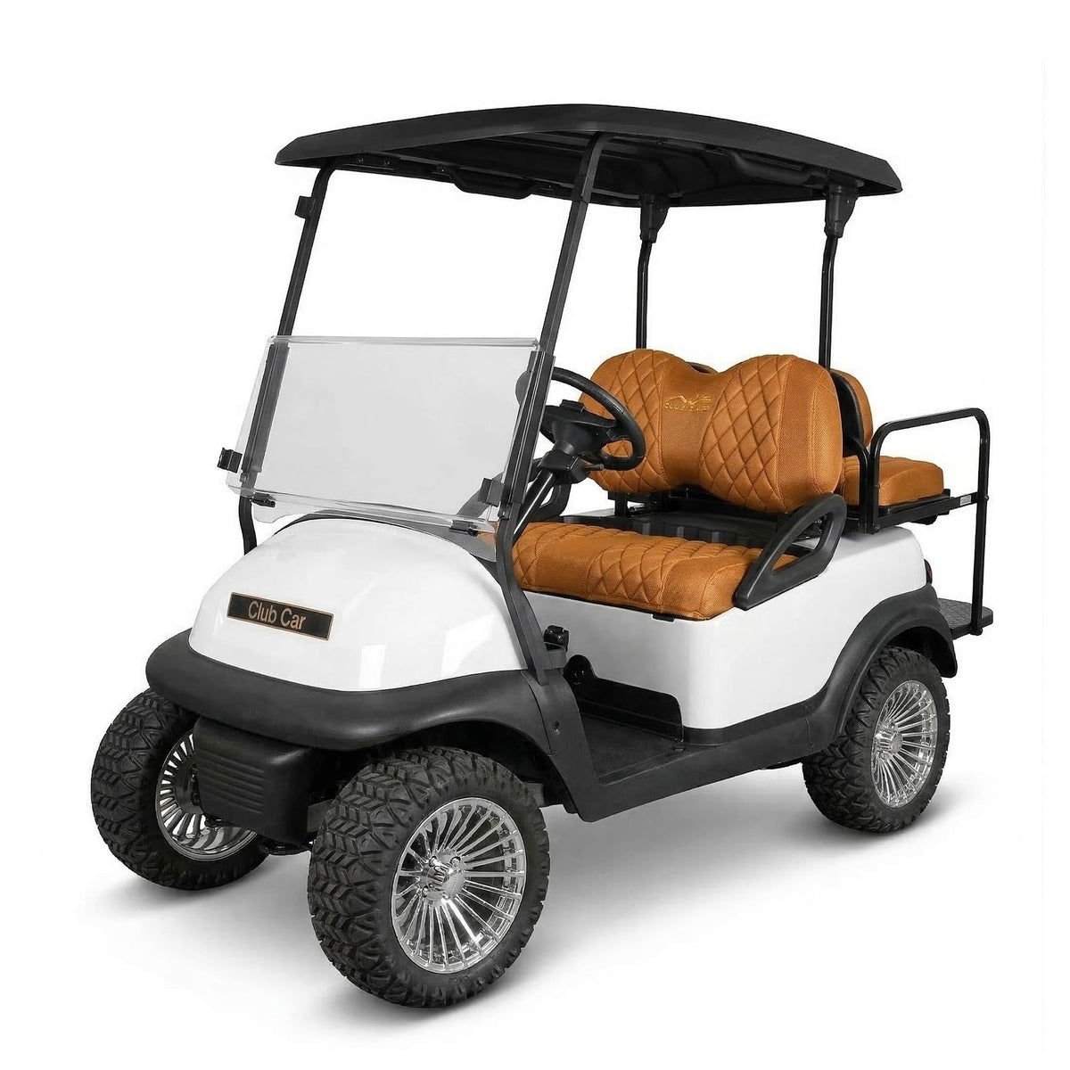 Jaxpare golf cart diamond seat cover for the front seat protects OEM cushions and refreshes style.