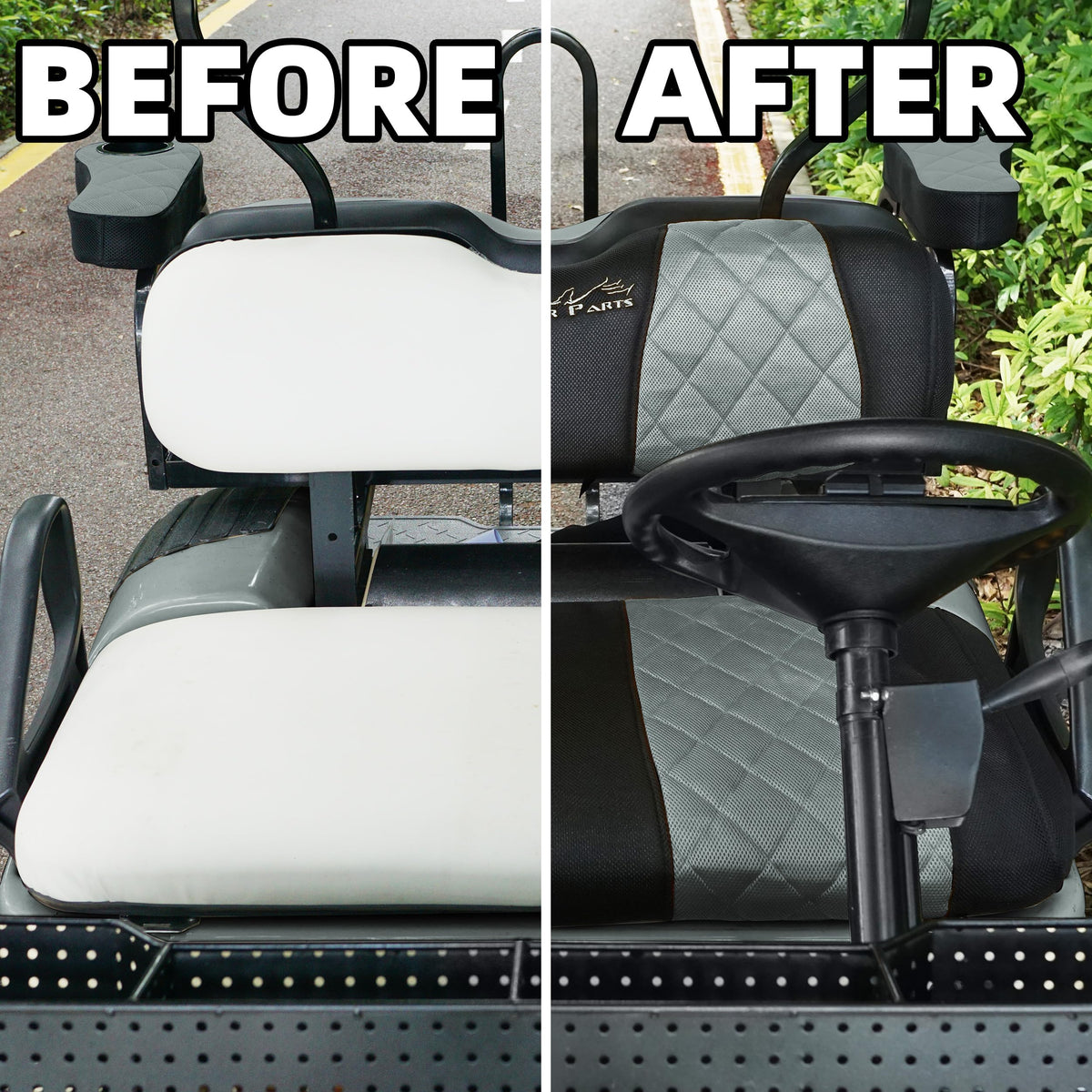 Moisture dries quickly after rain with Jaxpare seat cover