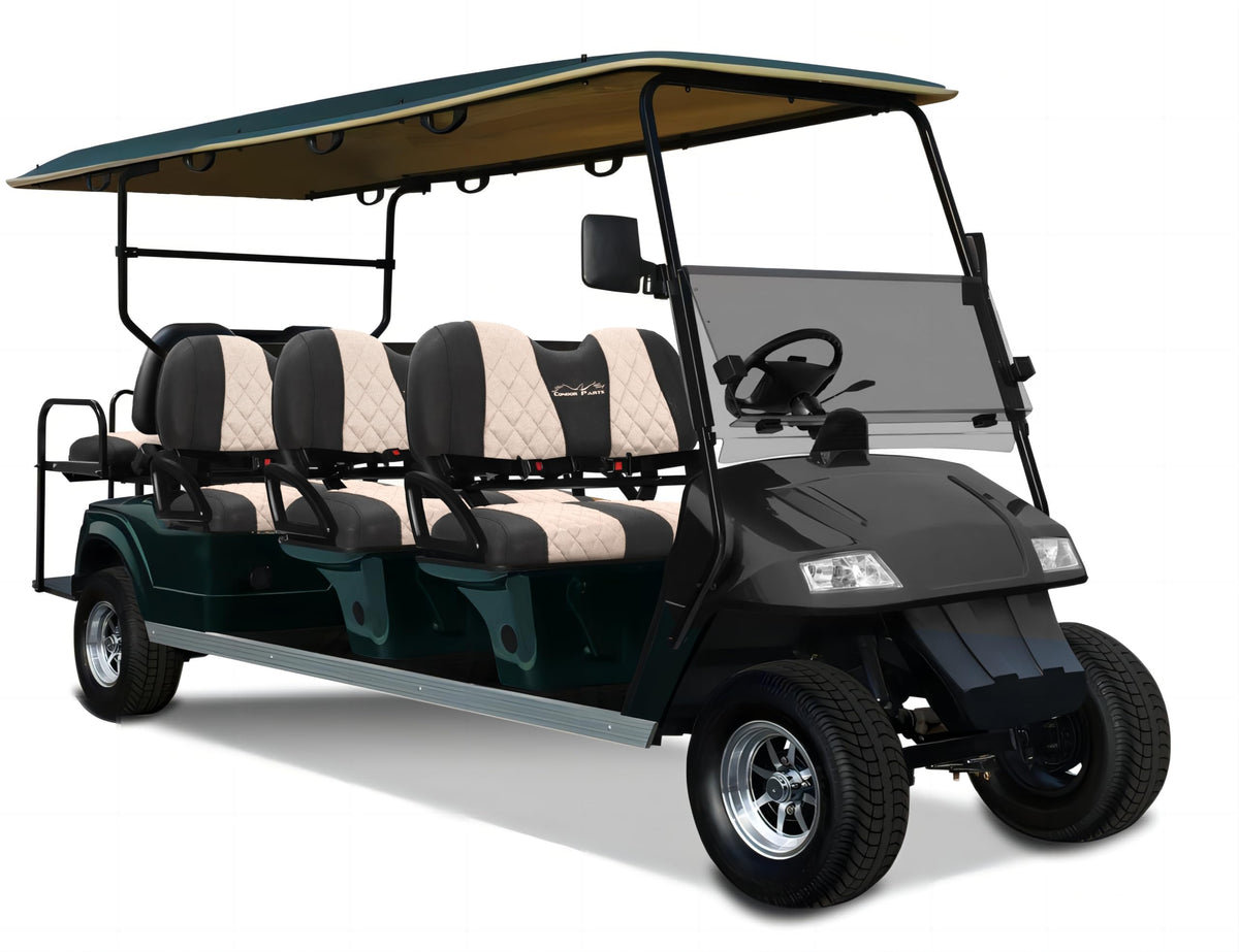 Jaxpare 6-seat model beige cover renews the cabin's look.