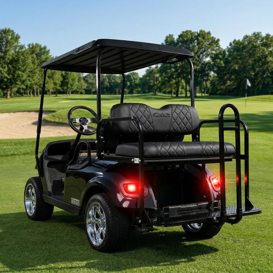 Jaxpare golf cart seat cover with diamond design protects and renews your ride.