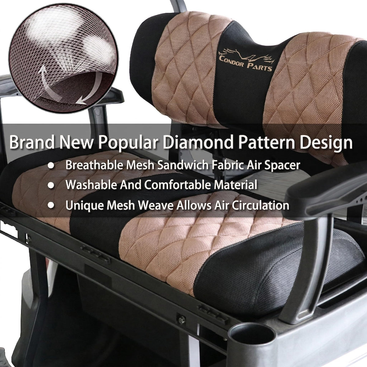 Jaxpare easy-install seat cover for rear kits, DIY friendly