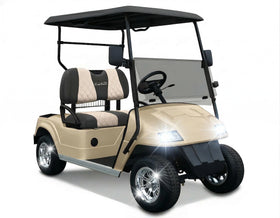 Jaxpare golf cart seat cover front seat beige provides durable protection and refreshed look.