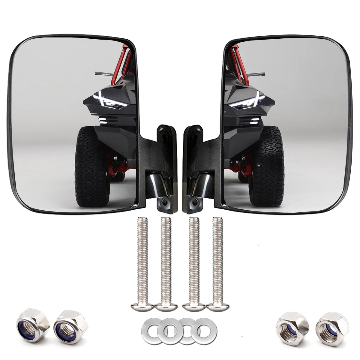 Jaxpare golf cart side mirror with turn signals for safer reversing on the course