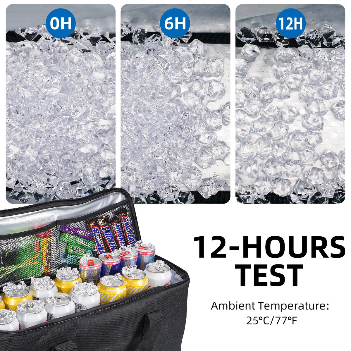 Jaxpare insulated main compartment keeps drinks cold for hours.